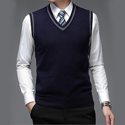 Áo len Gile nam, áo gilê công sở nam đẹp LNA29