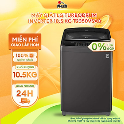 Máy giặt LG Inverter 10.5 kg T2350VSAB - Chỉ giao HCM