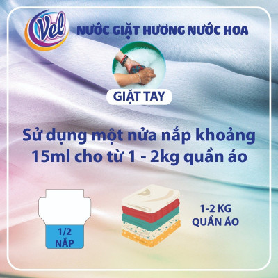 Combo Nước giặt VEL Đậm đặc sạch thơm cho quần áo Can 5 Lít Tiết Kiệm