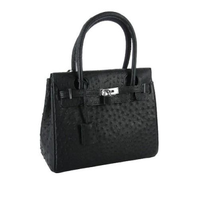 HP6437-38-39-40 - Túi xách da đà điểu Huy Hoàng cao cấp màu đen, nâu đất, vàng bò, nâu đỏ