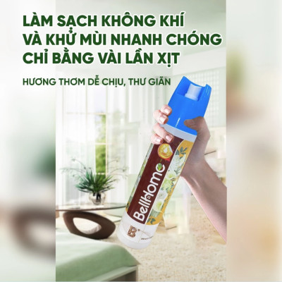 Xịt Thơm Phòng Bell Home Hương Phu Thê Xanh