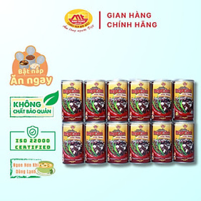 Cháo nếp cẩm Minh Trung 365g - Cháo Nếp Cẩm 12 (combo 12 lon)