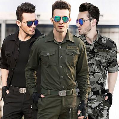 Bộ Quần Áo Nam Lính Mỹ US ARMY  Kiểu Dáng Túi Hộp, Chất Liệu Kaki Cao Cấp Phong Cách Lính Cực Ngầu (Tặng dây lưng) - HÀNG CHÍNH HÃNG