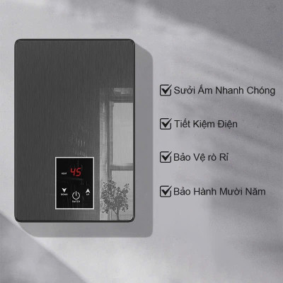 Máy nước nóng trực tiếp có cài đặt nhiệt độ, làm nóng tức thì, siêu bền(TẶNG ÁT CHỐNG GIẬT)