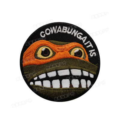 Patch_velcro miếng dán Ninja Rùa_chiến thuật