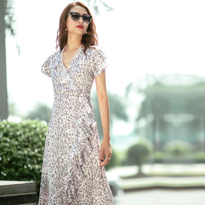 Đầm Midi Đầm Dài Đầm Đắp Vạt DRE109 Thời trang thiết kế Hity