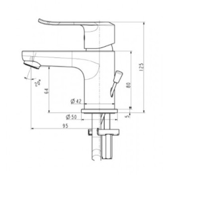 Vòi Lavabo nóng lạnh  Neo Modern WF-0701(FFAS0701) - hàng chính hãng American Standard