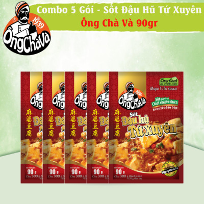 Combo 5 Gói Sốt Đậu Hũ Tứ Xuyên Ông Chà Và 90g (Mapo Tofu Sauce)