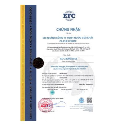 Cà phê rang xay Đặc Biệt Lekofe 80% Robusta 20% Arabica Đắng đậm chua nhẹ Túi 1000g