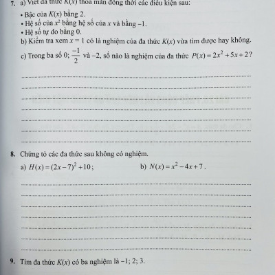 Sách - Vở bài tập Toán lớp 7 tập 1+2 (Kết nối tri thức với cuộc sống)