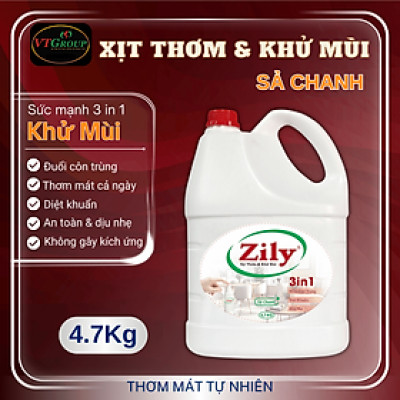 Xịt Thơm & Khử Mùi Zily Chai 4.7 Kg