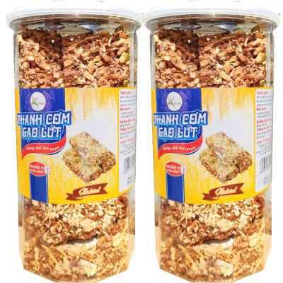 [[Combo 2 Hũ] Thanh gạo lứt chà bông mỗi hũ 250g hiệu SK FOOD