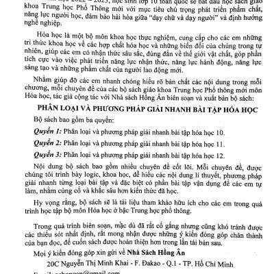 Phân Loại Và Phương Pháp Giải Nhanh Bài Tập Hóa Học 10