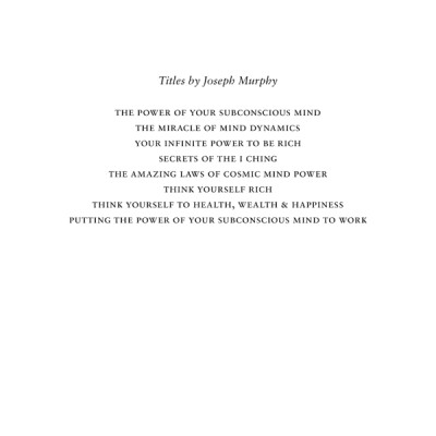 The Power of Your Subconscious Mind