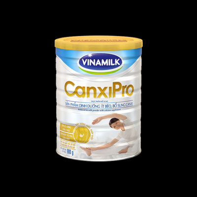 Sữa bột Vinamilk CanxiPro 900g (Hộp thiếc) - Sữa bổ sung Canxi cho người già cao tuổi, Tốt cho xương khớp - 900g