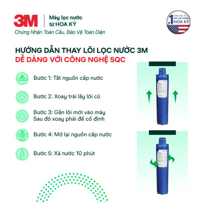 Lõi Lọc Thay Thế Cho Máy Lọc Nước Tổng 3M AP904 (3M AP917HD-S) - Hàng Chính Hãng