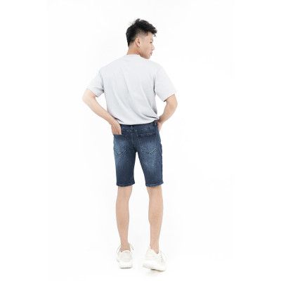 Quần Short Jeans Nam Rách Cao Cấp HUNTER  X-RAYS Form Slimfit Thun Màu Xanh S62