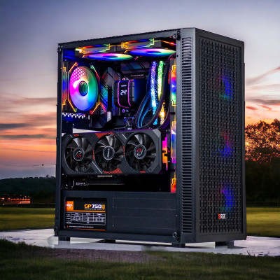 CASE MAGIC LUXURY i FULL TOWER SẴN 4FAN (E-ATX) - Hàng chính hãng