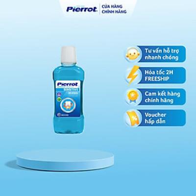 [ Mua 2 tặng 1 chỉ kẽ răng ] Nước súc miệng cho răng nhạy cảm Pierrot 500ML