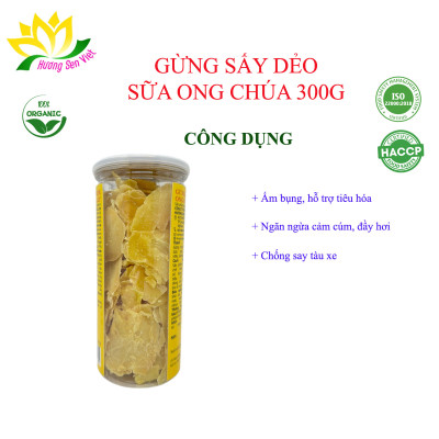 GỪNG SẤY DẺO SỮA ONG CHÚA 300G - HƯƠNG SEN VIỆT
