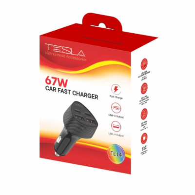 Củ sạc xe hơi hàng chính hãng TESLA TL14 67W | Bảo hành 12 tháng 1 đổi 1 | Made in Việt Nam