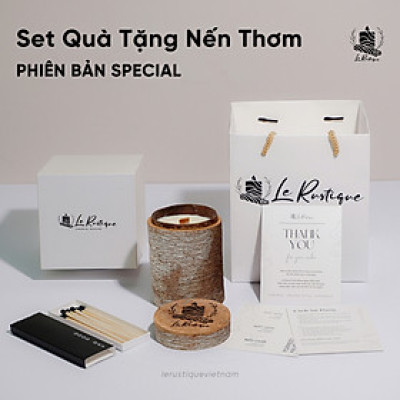 Set Quà Tặng Nến Thơm Trị Liệu Le Rustique Phiên Bản Special - 9 Mùi Hương - Nến Thơm Cao Cấp - An Toàn Sức Khỏe - 200g