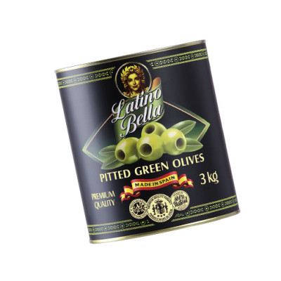 [Date 04/2027] Quả Oliu Xanh Tách Hạt Ngâm Hiệu Latino Bella 3KG/ HỘP