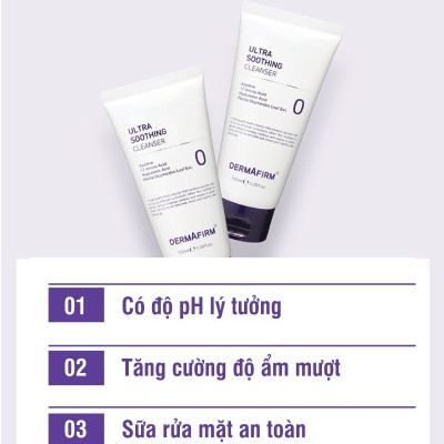 Sữa rửa mặt Labo Dermafirm - Ultra Soothing Cleanser (150ml) phục hồi cho da tổn thương giãn mao mạch