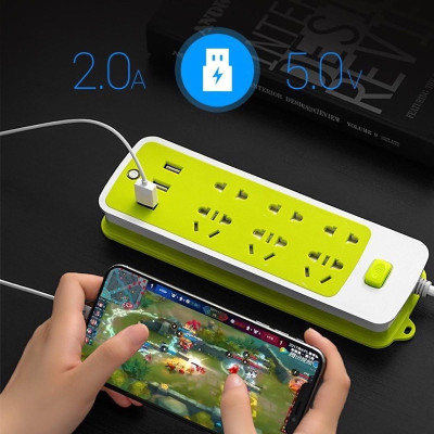 Ổ Cắm Điện Thông Minh Đa Năng Cổng Sạc USB Tiện Dụng Ổ Cắm Điện Chống Giật Thông Minh Kèm Cổng Sạc USB