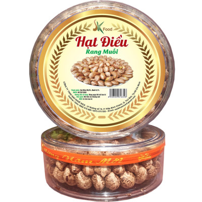 HẠT ĐIỀU VỎ LỤA RANG MUỐI XẾP HPA CAO CẤP THƯƠNG HIỆU SK FOOD - 1KG 2 HỘP