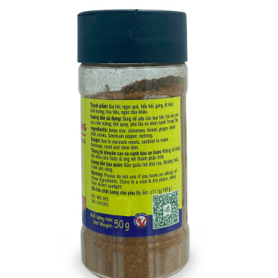 Combo 3 hũ Bột Ngũ Vị Hương Việt Ấn (50gr/hũ)