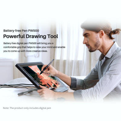 Huion PW500 Digital Pen Battery-free Drawing Pen with 2 Programmable Buttons for Huion GT-221 Graphic Tablet