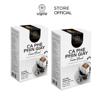 Combo 2 Hộp Cà Phê Phin Giấy Trung Nguyên Legend Fusion Blend – Hộp 10 gói - Hương Trái Cây Độc Đáo