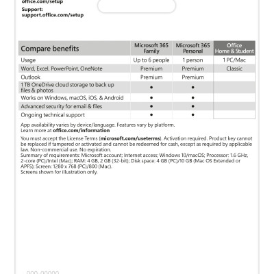 Phần mềm Office Home 2024 (EP2-06811) | Dùng vĩnh viễn | Dành cho 1 thiết bị | Word, Excel, PowerPoint