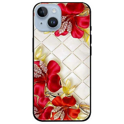 Ốp lưng dành cho Iphone 14 - Iphone 14 Plus - Iphone 14 Pro - Iphone 14 Pro Max - Hoạ Tiết Hoa Đỏ Caro