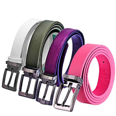 HJ5133-34-35-36 - Dây thắt lưng nữ Huy Hoàng 3P màu hồng, rêu, tím, trắng