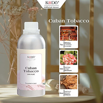 Tinh Dầu Nước Hoa KODO Cuban Tobacco Làm Thơm Phòng, Nguyên Chất, Black Collection, 10ml/50ml/100ml/500ml