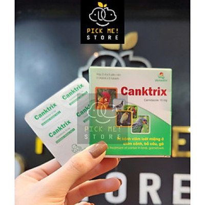 Vemedim Canktrix Viên Uống Viem Loet Miệng, Bị Đẹn Miệng ở Chim cảnh, Bồ câu, Gà, Gà Tây