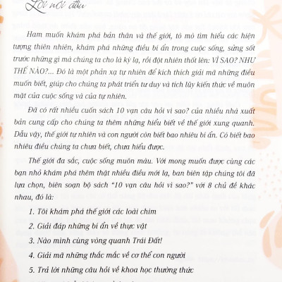 10 Vạn Câu Hỏi Vì Sao - Giải Mã Những Thắc Mắc Về Cơ Thể Người