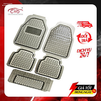 Bộ Thảm Lót Sàn Ô Tô PACKY PODA 6975 Màu Đen 4 Chỗ