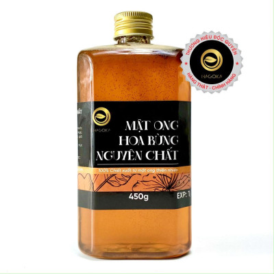 Mật ong rừng nguyên chất loại 450g chai nhựa