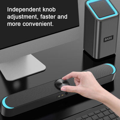 Loa máy tính để bàn SADA D-238 Siêu trầm âm thanh nổi 4D dây 3,5mm USB hỗ trợ 30HZ-15KHZ