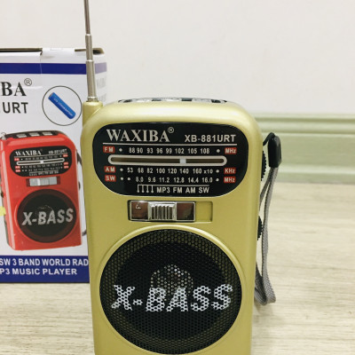 Đài Radio Mini, Đài Radio Cho Người Già Waxiba XB-881URT Cao Cấp Mp3/Usb/Thẻ Nhớ/Đèn Pin-Hàng Chính Hãng