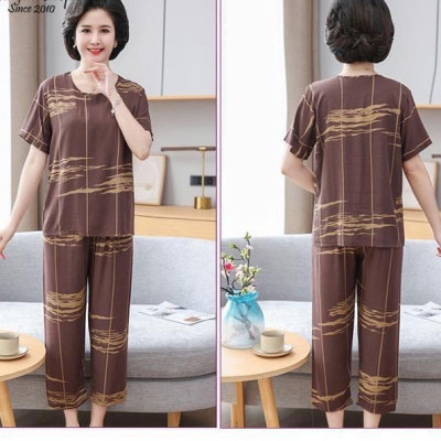 Đồ bộ trung niên cho bà cho mẹ, chất liệu mát, thấm hút mồ hôi, đồ bộ nữ kiểu set đi chơi , bộ đồ trung niên TN01