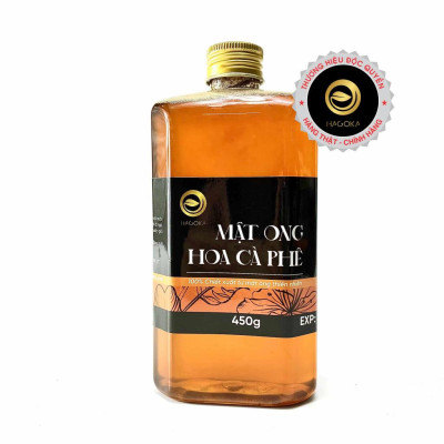 Mật ong hoa cà phê nguyên chất loại 450g chai nhựa