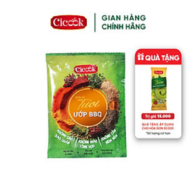 Gói Bột Ướp Nướng BBQ, Chuẩn Vị Nướng BBQ 10G Cicook