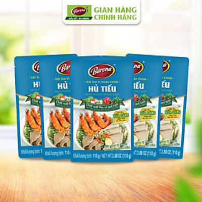 Combo 5 gói Gia Vị Hủ Tiếu Barona 110g tươi ngon chuẩn vị không cần nêm nếm