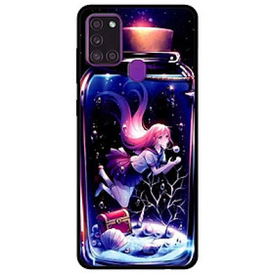 Ốp lưng dành cho Samsung Galaxy A21s mẫu Cô Gái Trong Lọ