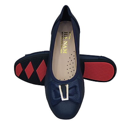 Giày Nữ Búp Bê Đế Bệt HÀ NAM Da Bò Thật Cao Cấp GBBN2046