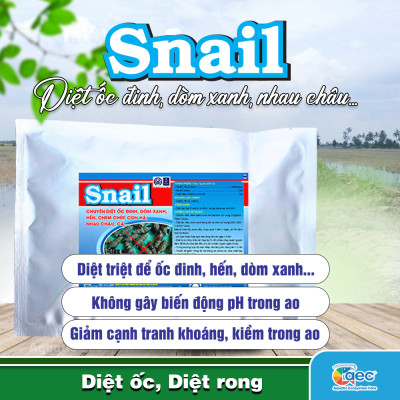 SNAIL – Xử lý ốc đinh, dòm xanh, hến, trong môi trường ao nuôi tôm cá